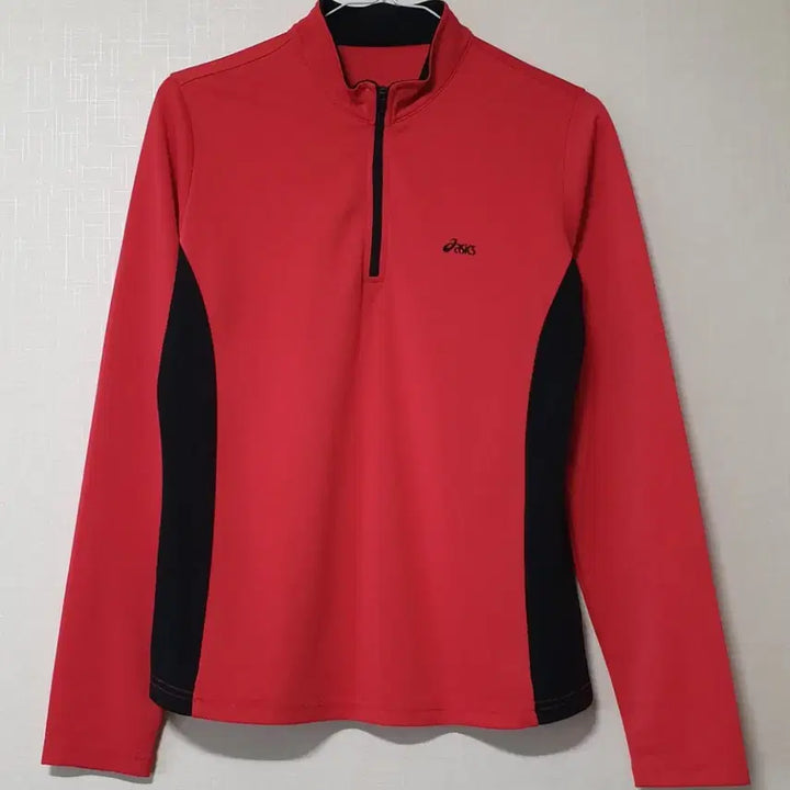 [BUNJANG] Asics Half-Zip Long Sleeve T-Shirt Size 95 / 아식스 반집업 긴팔티 95사이즈 