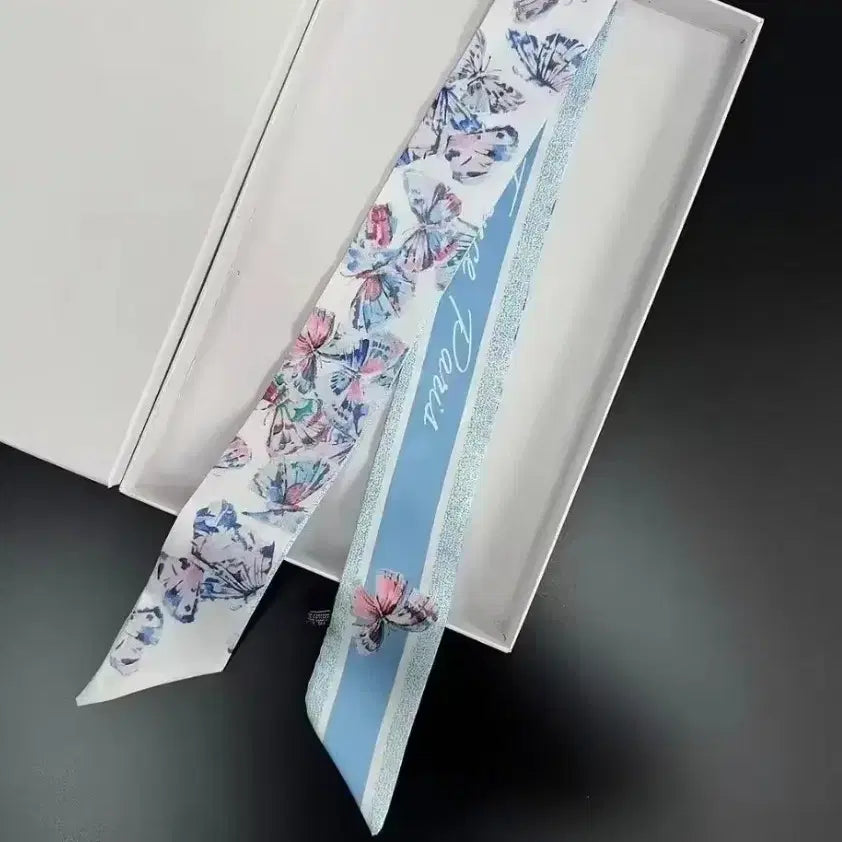 [BUNJANG] Butterfly Twilly Scarf New / 나비 트윌리 스카프 새상품