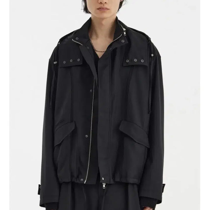 [BUNJANG] YOUTH Cut-off Oversized Blouson Jacket / 유스 컷 오프 오버사이즈 블루종 자켓 l