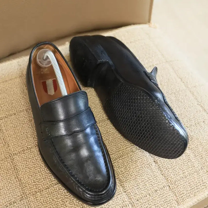 [BUNJANG] Bally Classic Penny Loafers Black Leather / BALLY 발리 클래식 페니로퍼 블랙 275