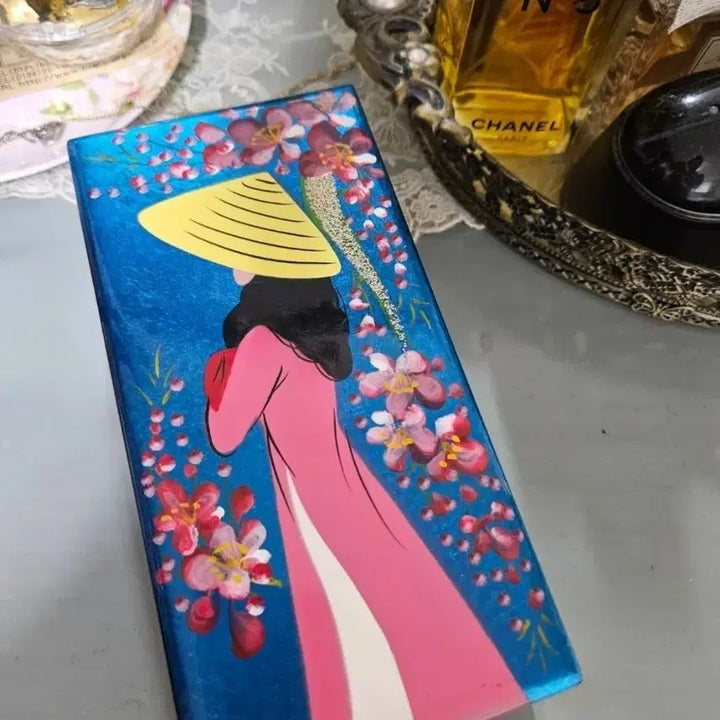 [BUNJANG] Vietnamese Ao Dai Woman Painting Jewelry Box / 베트남 아오자이 그림 보석함