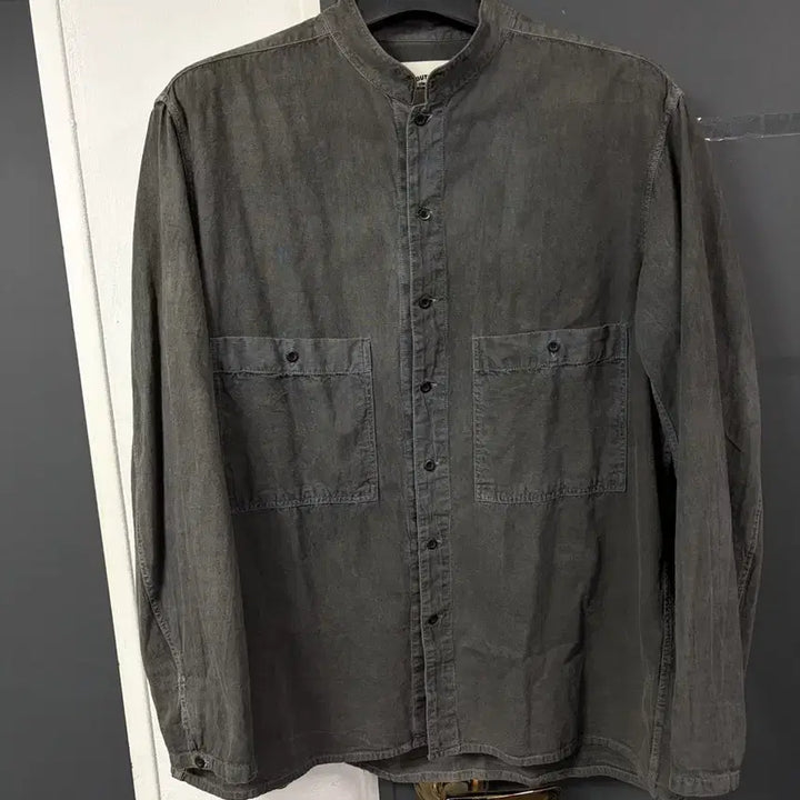 [BUNJANG] Outil Double Pocket Washed Shirt Size 4 / Outil 우틸 더블 포켓 워시드 셔츠 4