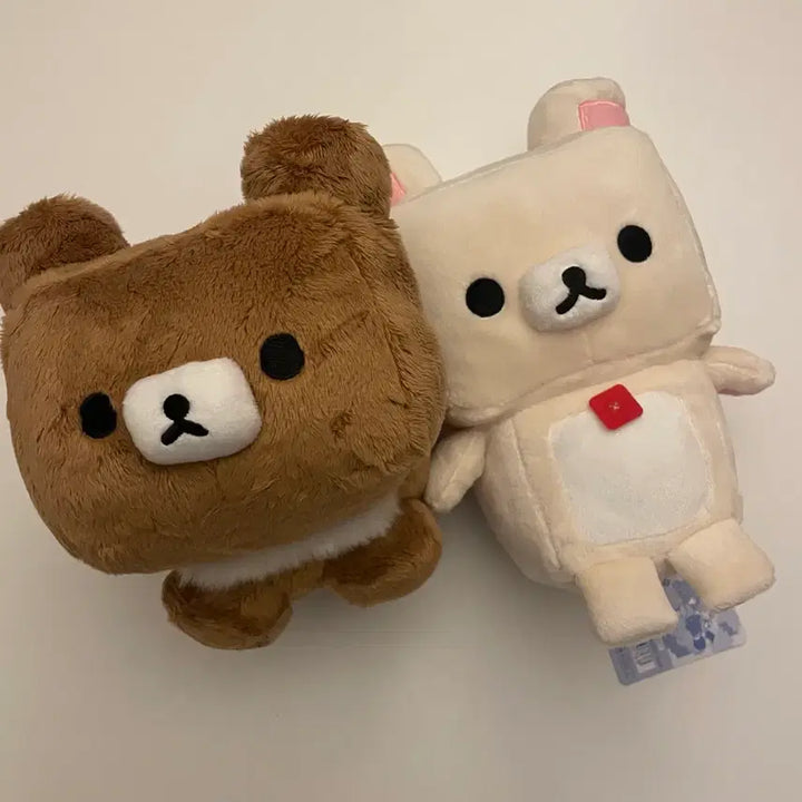 [BUNJANG] Rilakkuma Korilakkuma Kogumao Square Gaming Limited Plush Doll / 리락쿠마 코리락쿠마 코구마 마크 네모네모 게이밍 한정 인형 누이