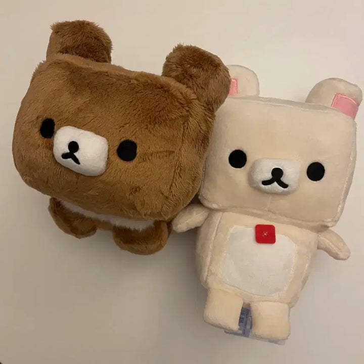 [BUNJANG] Rilakkuma Korilakkuma Kogumao Square Gaming Limited Plush Doll / 리락쿠마 코리락쿠마 코구마 마크 네모네모 게이밍 한정 인형 누이