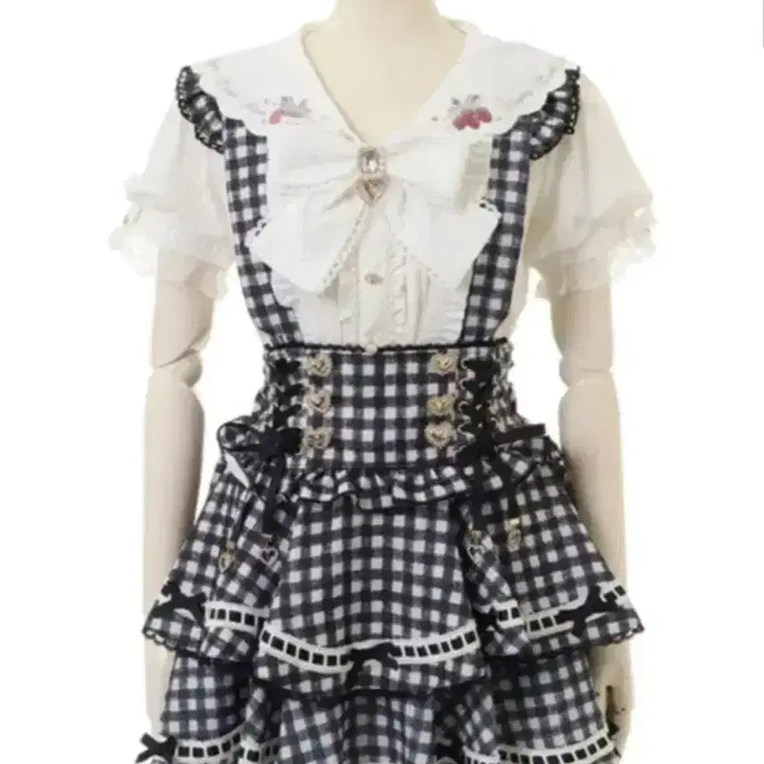 [BUNJANG] LIZLISA Gingham Suspender / 리즈리사 깅엄 서스펜더 판매