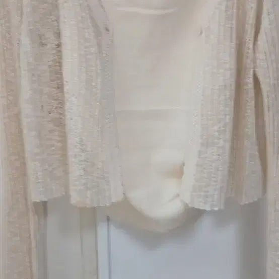 [BUNJANG] Sheer Sleeveless Cardigan Set / (1번 입음)여름 나시 가디건 세트 시스루