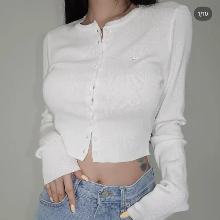 [BUNJANG] Fayejade Cropped Cardigan Black / 페일제이드 크롭 가디건 블랙 무배