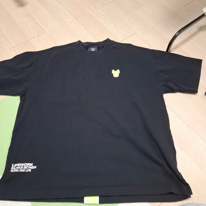 [BUNJANG] Lifework Black T-Shirt / 라이프워크 검정 반팔 티셔츠