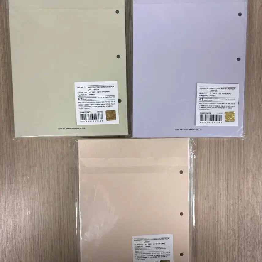 [BUNJANG] NCT 127, NCT Dream, WayV School Postcard Book 3 Set / NCT 127/드림/WayV 스쿨 엽서북 3종 세트