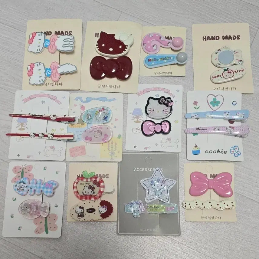 [BUNJANG] Hello Kitty Hair Pin Pair / 헬로키티 머리핀 한 쌍 500