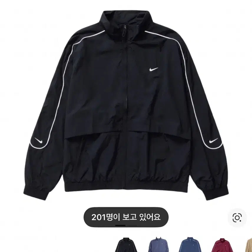[BUNJANG] Nike NSW Solo Swoosh Track Jacket Black / 나이키 NSW 솔로 스우시 트랙 자켓 블랙