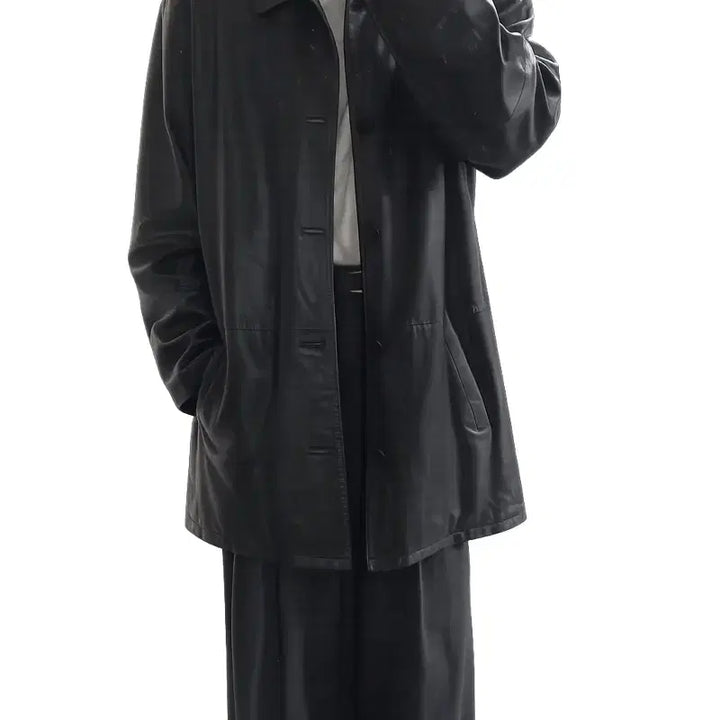 [BUNJANG] Eddie Bauer Lambskin Leather Car Coat / L) 에디바우어 램스킨 레더 올드갭 대체 카코트 팔아요