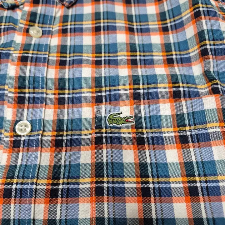 [BUNJANG] Lacoste Short Sleeve Check Shirt / 라코스테 반팔 체크 셔츠