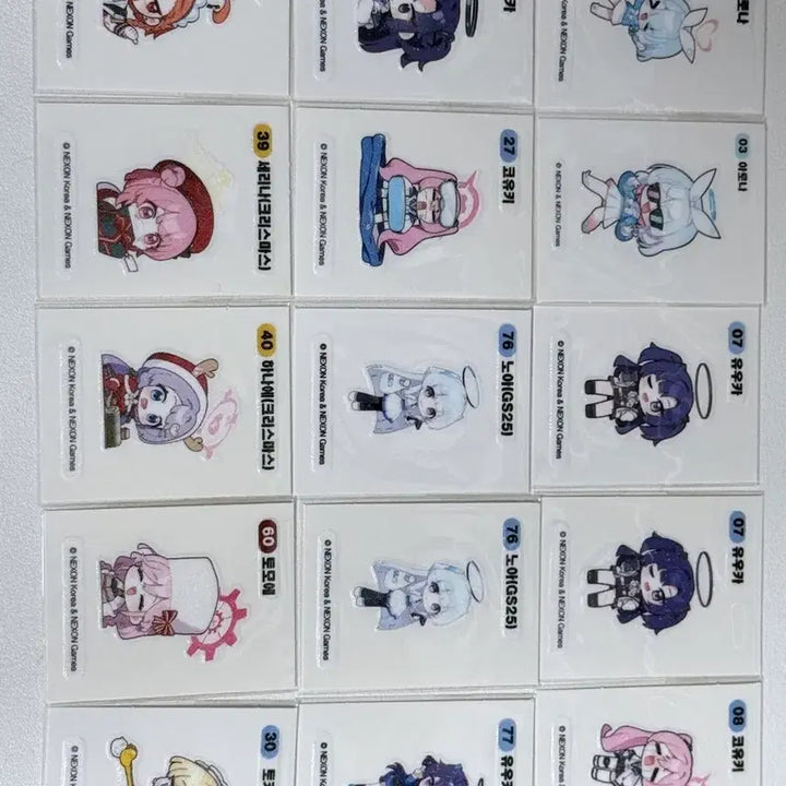 [BUNJANG] Blue Archive Stick-and-Peel Seals (Ttibuseal) - Series 1 &amp; 2 / 블루아카이브 띠부씰 1차 2차