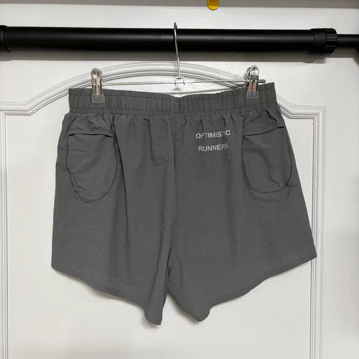 [BUNJANG] Optimistic Runners Performance Perforated Shorts Grey / [M] 옵티미스틱러너스 퍼포먼스 쇼트 그레이