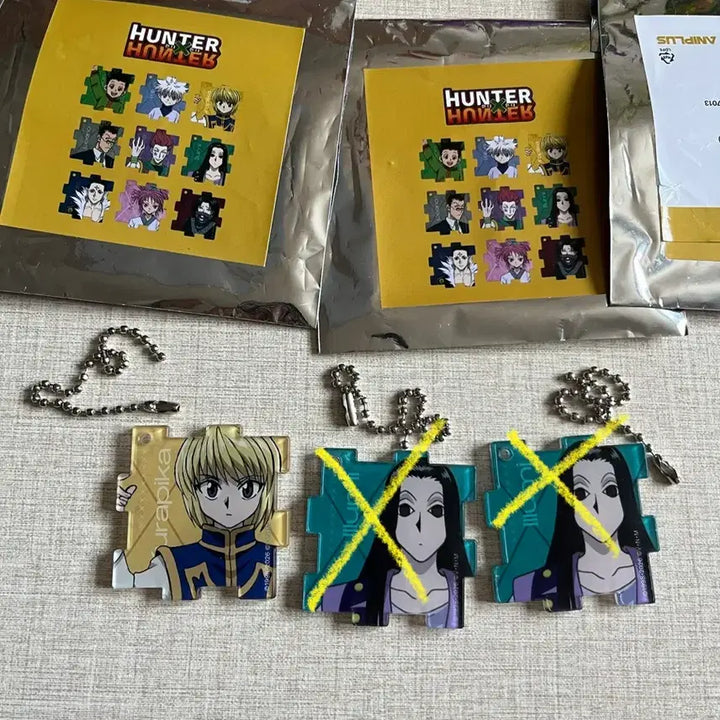 [BUNJANG] Hunter x Hunter Acrylic Puzzle Keychain Kurapika / 헌터x헌터 아크릴 퍼즐 키링 크라피카/이르미