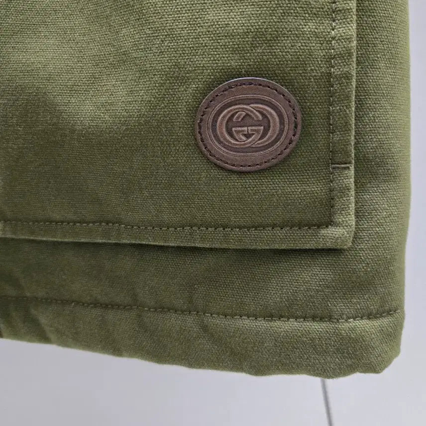 [BUNJANG] Gucci Khaki Canvas Jacket / 구찌 캔버스 자켓 카키