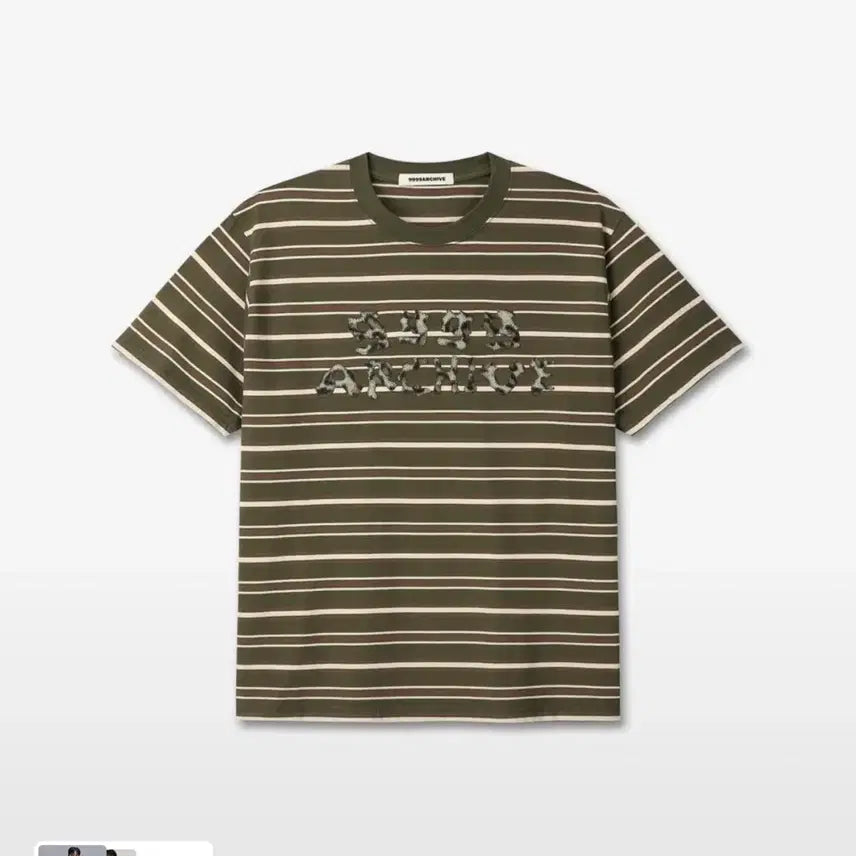 [BUNJANG] Archive 9999 Logo Stripe T-Shirt / 9999아카이브 로고 스트라이프 티