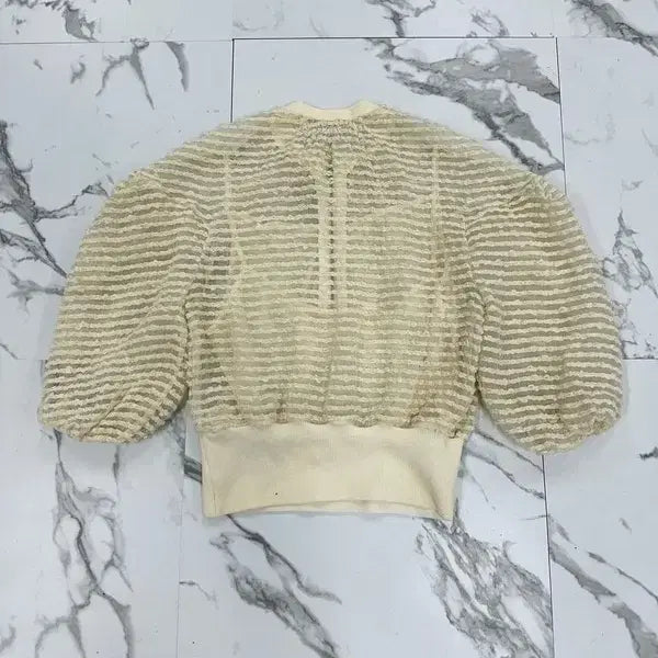 [BUNJANG] Objekt 21 Half-Zip Blouse / 오브제 21 반집업 블라우스