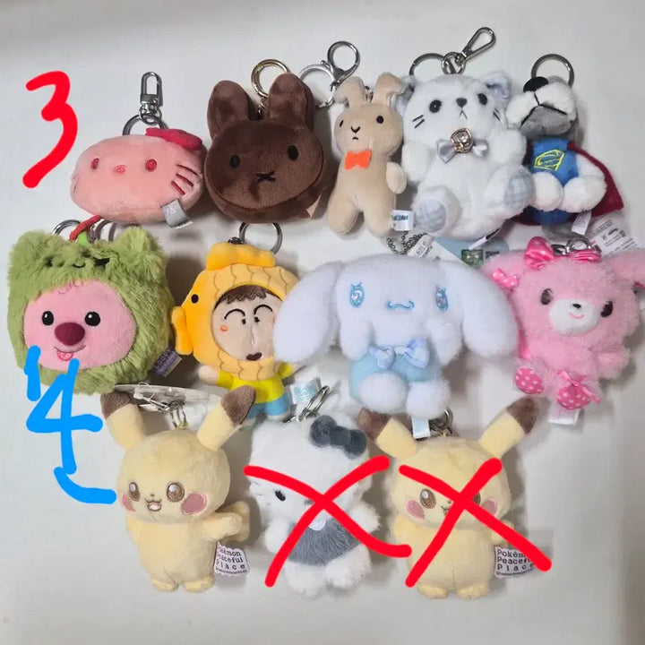 [BUNJANG] Plushie Charm Set / 인형 키링 저렴하게 데려가세요 :)