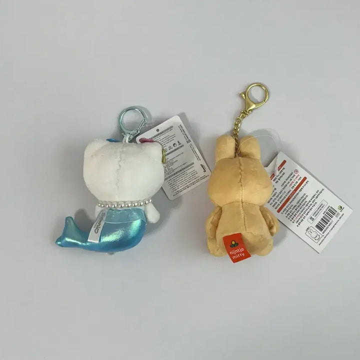 [BUNJANG] Miffy Baked Bread &amp; Mermaid Kitty Doll Keychain Bundle Set / (일괄) 미피 구운빵+ 머메이드 키티 인형키링
