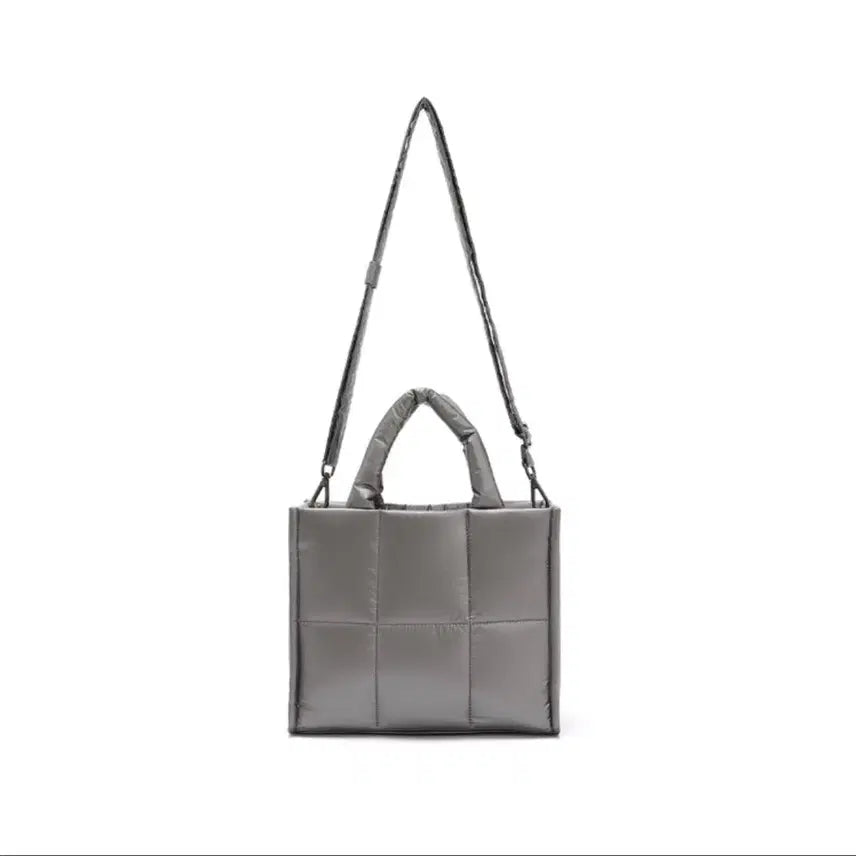 [BUNJANG] Snow Peak Padded Tote Bag Silver / 스노우피크 패팅 토트백 실버