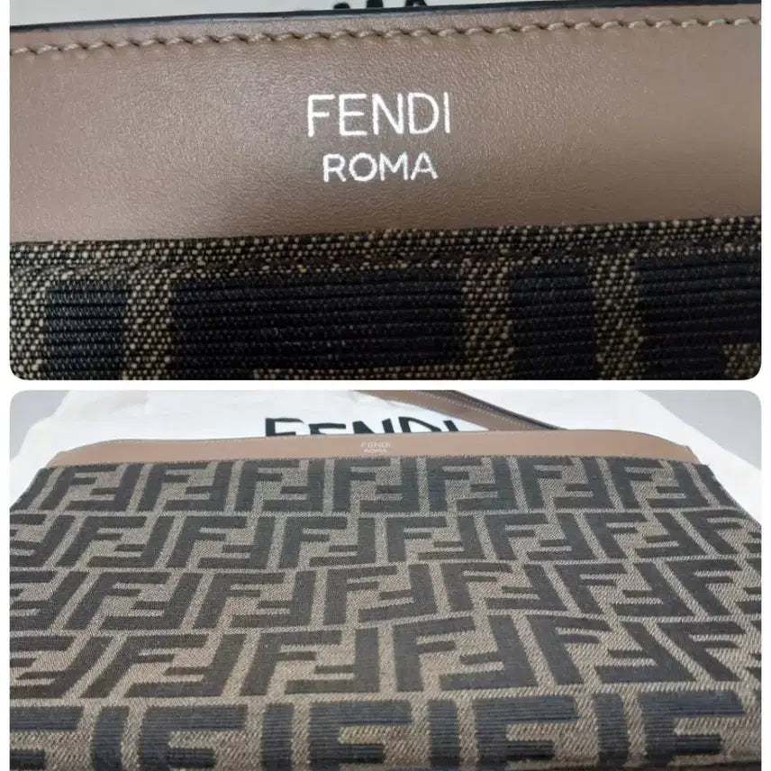 [BUNJANG] Fendi FF Jacquard Strap Clutch Medium / 펜디 FF 자카드 스트랩 클러치(거의새거)