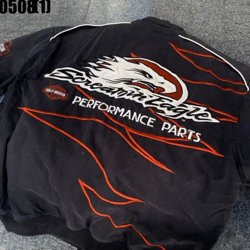[BUNJANG] Harley-Davidson Racing Black Jacket / 할리데이비슨 레이싱 블랙 자켓