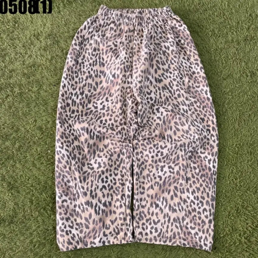 [BUNJANG] Vintage Leopard Print Pants / 레오파드 팬츠