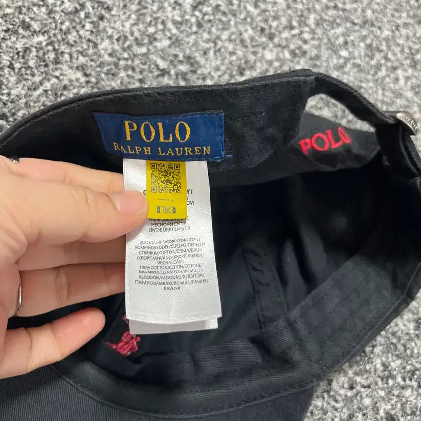 [BUNJANG] Polo Ralph Lauren Black Cap Red Pony / 폴로 랄프로렌 블랙 볼캡 레드포니 59