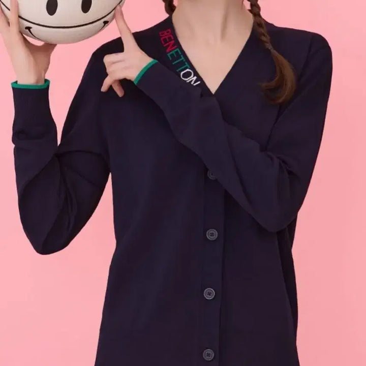 [BUNJANG] Benetton Navy Cardigan M / 베네통 네이비 가디건이에요 M