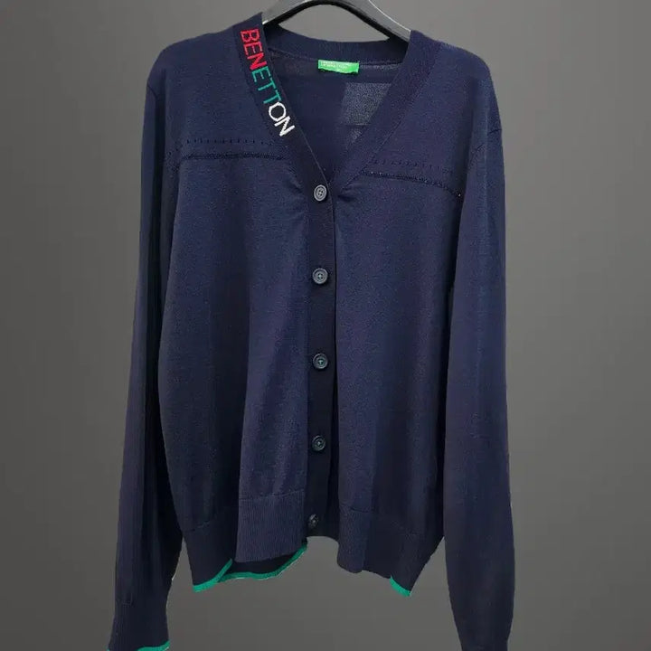 [BUNJANG] Benetton Navy Cardigan M / 베네통 네이비 가디건이에요 M