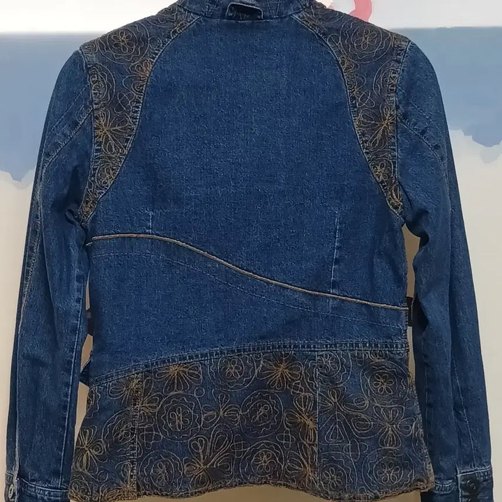 [BUNJANG] Oilily Embroidered Denim Jacket Blue / (38) 오일릴리 OILILY 데님 자수 청자켓
