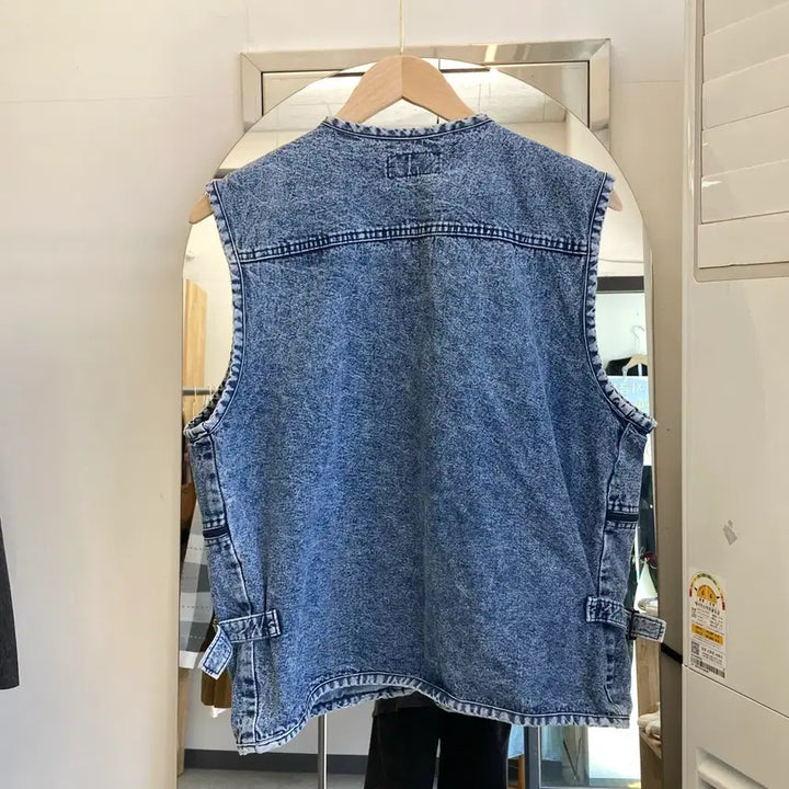 [BUNJANG] CALIFF Denim Work Vest XL / CALIFF 캘리프 데님 베스트 조끼 XL(105) Denim Vest