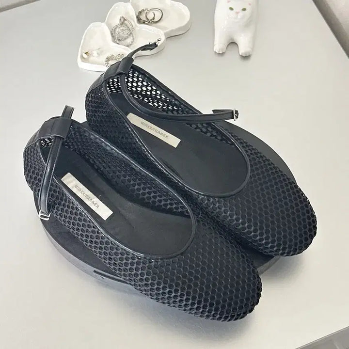 [BUNJANG] Without Summer Mesh Flat Shoes (235 Size) / (235 사이즈) 위드아웃썸머 메쉬 플랫 슈즈