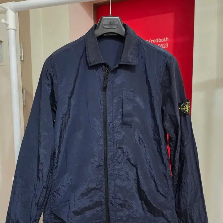 [BUNJANG] Stone Island Nylon Metal Overshirt Navy M / (매장정품) 스톤아일랜드 나일론 메탈 오버셔츠