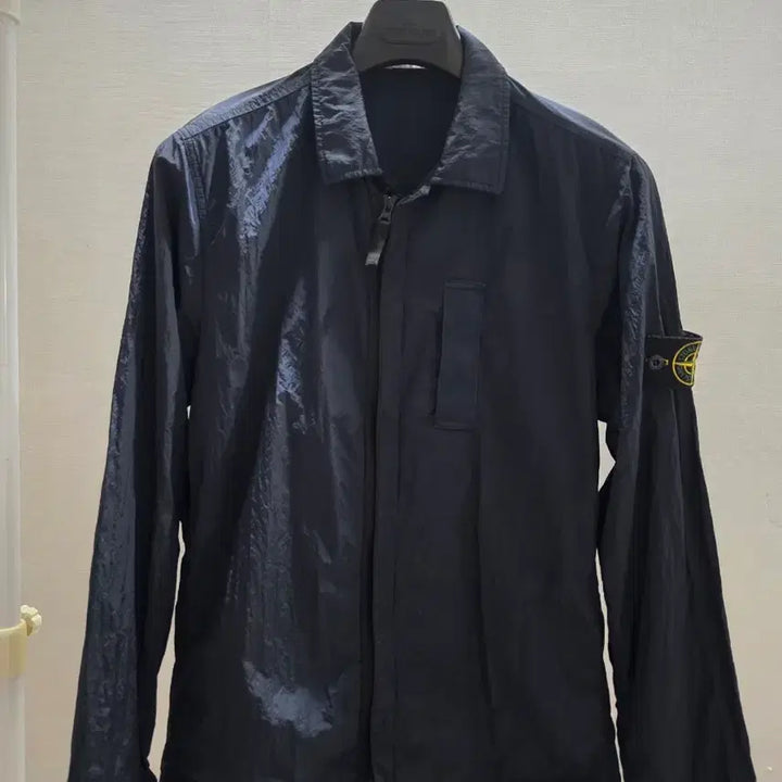 [BUNJANG] Stone Island Nylon Metal Overshirt Navy M / (매장정품) 스톤아일랜드 나일론 메탈 오버셔츠