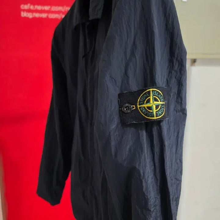 [BUNJANG] Stone Island Nylon Metal Overshirt Navy M / (매장정품) 스톤아일랜드 나일론 메탈 오버셔츠