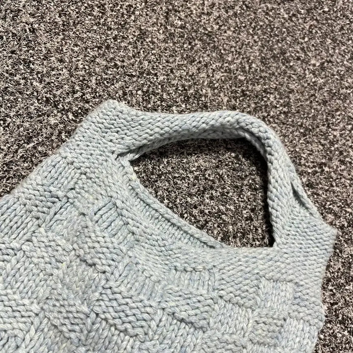 [BUNJANG] Vintage Handmade Wool Knit Bag / 빈티지 핸드메이드 울 니트 가방