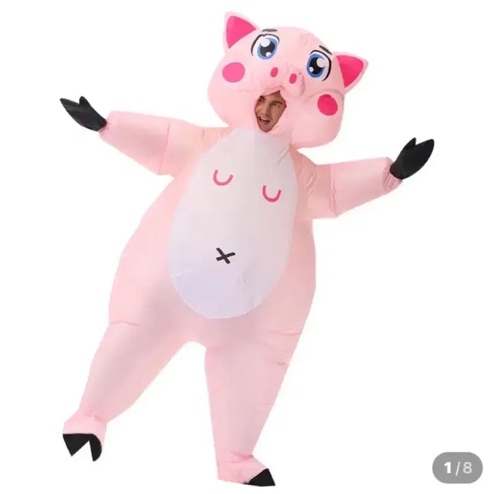 [BUNJANG] Inflatable Pig Costume Rental / 돼지 에어슈트 대여