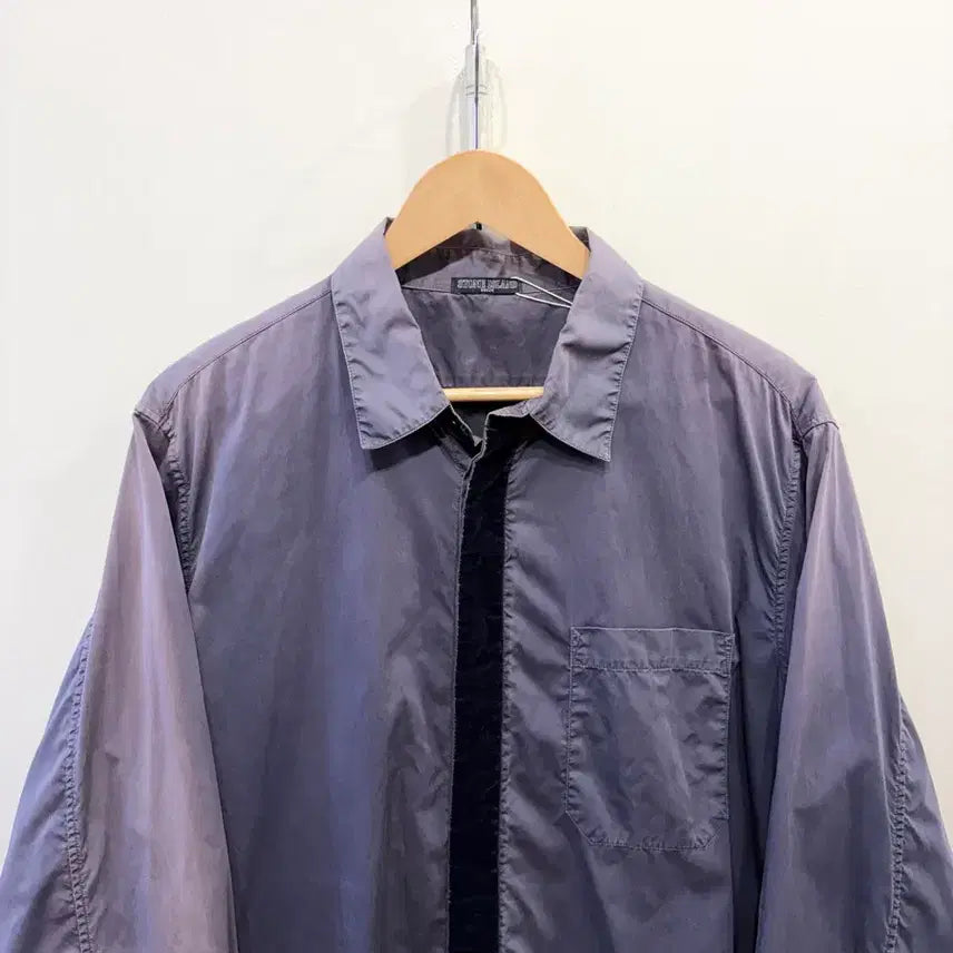 [BUNJANG] Stone Island Shadow Project Garment Dyed Nylon Shirt / 스톤 아일랜드 쉐도우 프로젝트 가먼트 다잉 나일론 셔츠