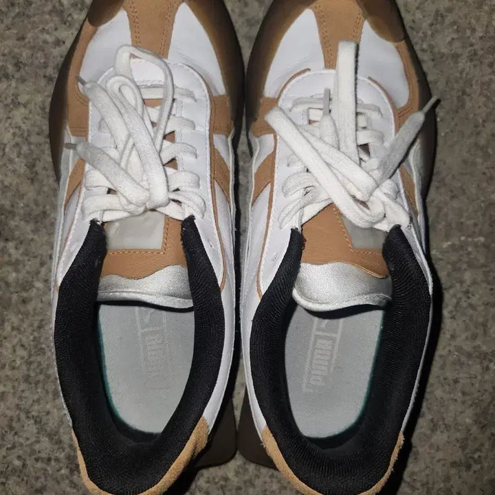 [BUNJANG] Puma White/Brown Sneakers Size 270 / 푸마 퓨마 스니커즈 화이트/브라운 270사이즈입니다
