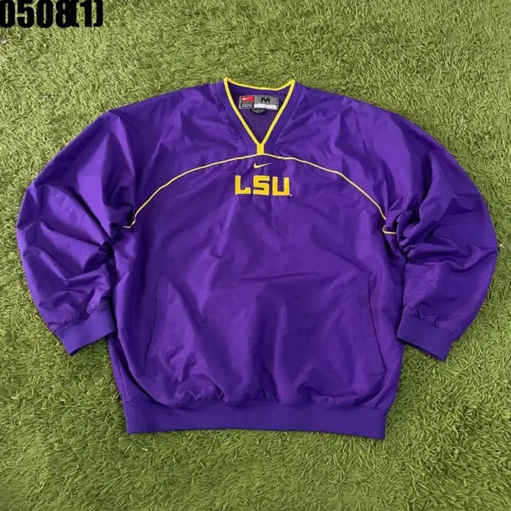 [BUNJANG] Nike LSU Purple Windbreaker Jacket M / 나이키 LSU 퍼플 바람막이 M 웜업