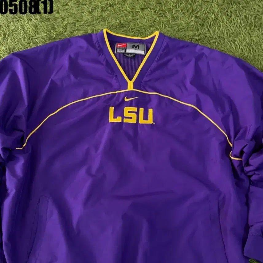 [BUNJANG] Nike LSU Purple Windbreaker Jacket M / 나이키 LSU 퍼플 바람막이 M 웜업