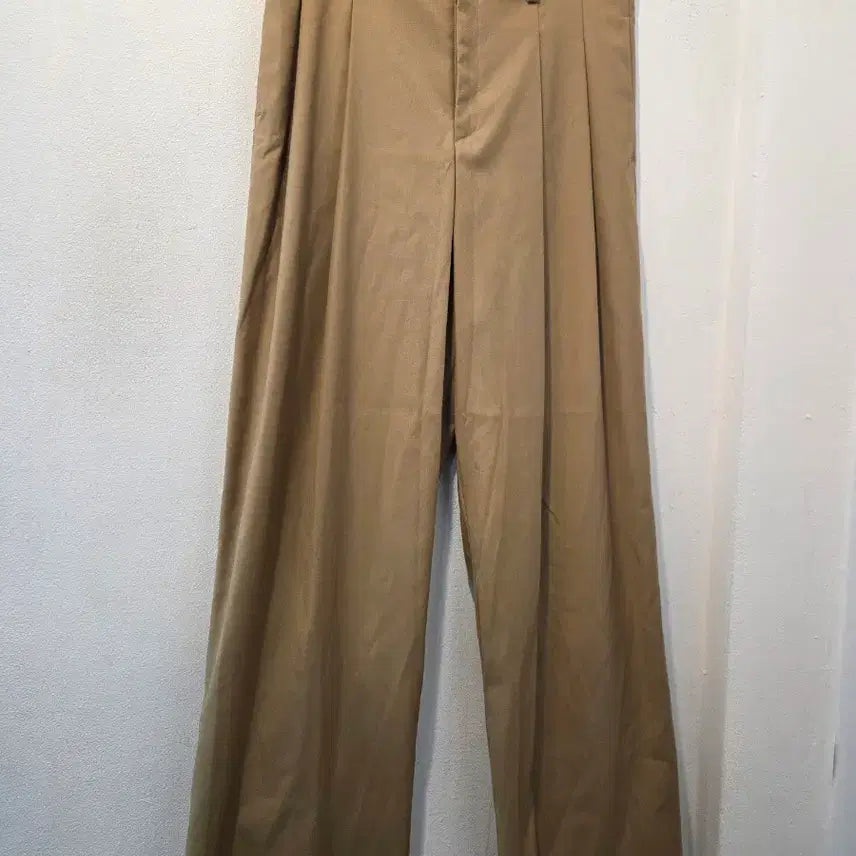 [BUNJANG] DESIGN BY YOUNGMIN Beige Wide Pants / DESIGN BY YOUNGMIN 베이지 와이드밴츠