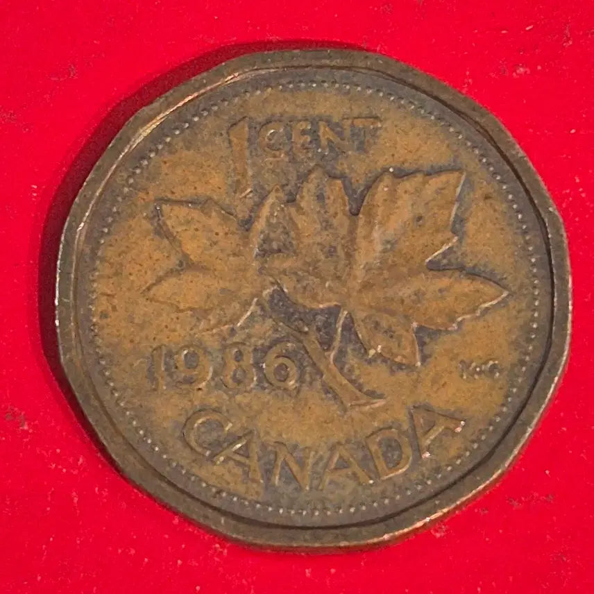 [BUNJANG] 1986 Canada 1 Cent Coin / 1986 캐나다 1센트 동전 M2416