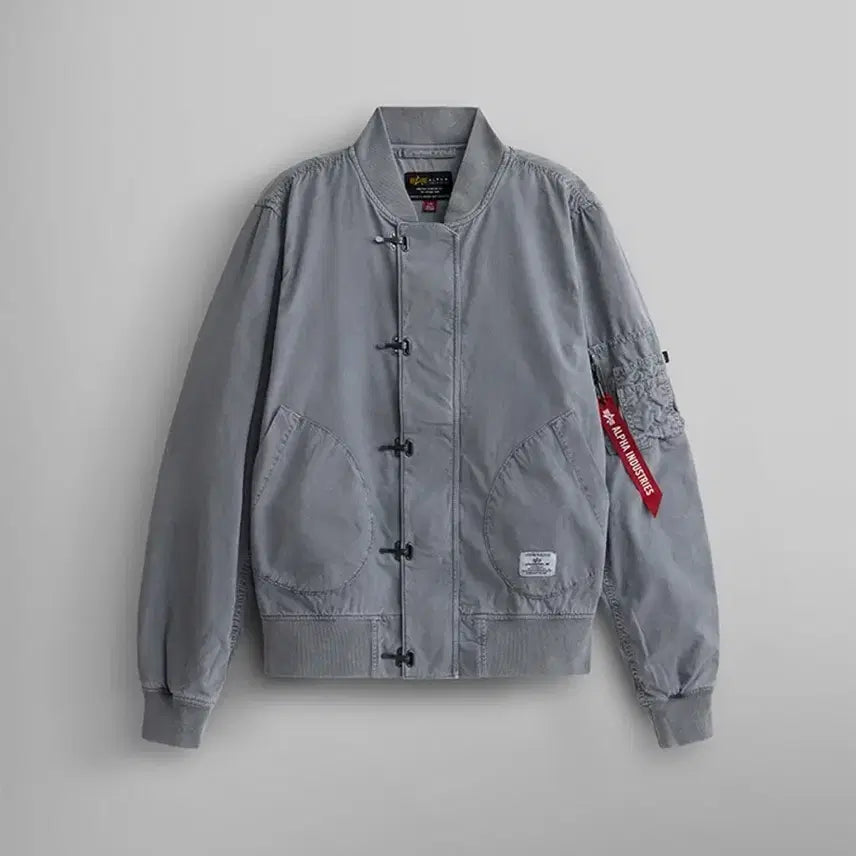 [BUNJANG] Alpha Industries US Navy Deck Hooked Mod Jacket MA-1 Style Cotton Blend Aircraft Gray XL / 알파인더스트리 미해군 덱자켓 봄버 MA-1 XL