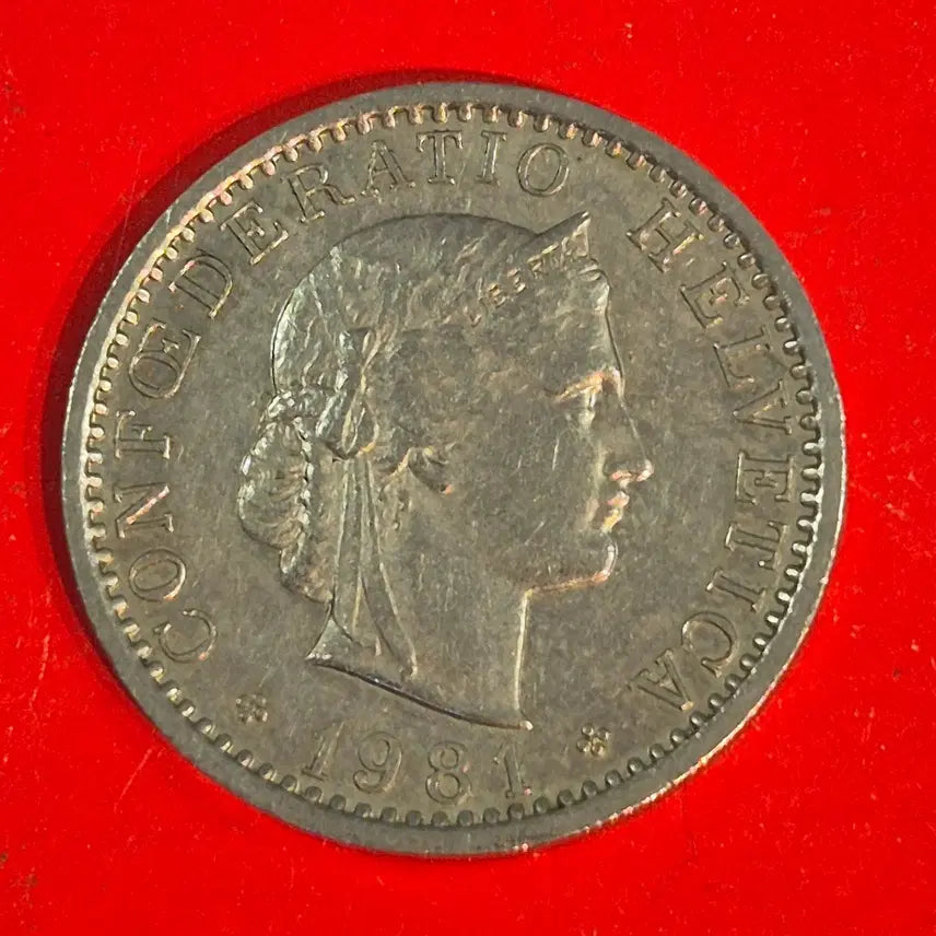 [BUNJANG] 1981 Swiss 20 Rappen Coin / 1981 스위스 20라펜 동전 M2418