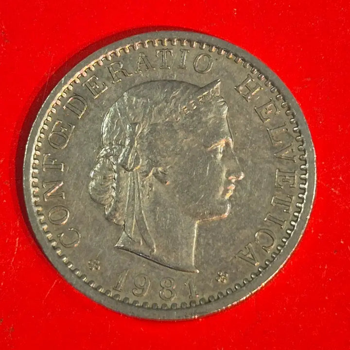 [BUNJANG] 1981 Swiss 20 Rappen Coin / 1981 스위스 20라펜 동전 M2418