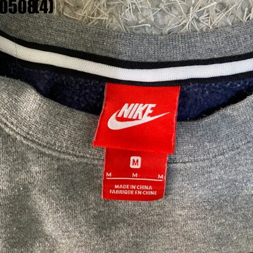 [BUNJANG] Nike Air Sweatshirt Grey/Navy M / 나이키 에어 맨투맨 회색/네이비 m